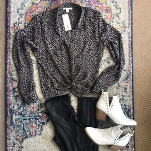 Banana Republic Cheetah Print Blouse